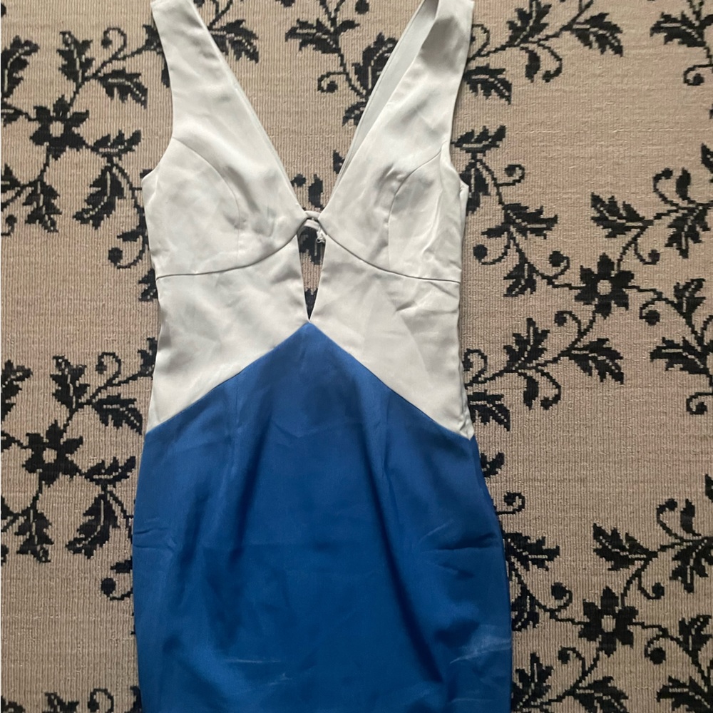 Tobi XS blue and grey block color dress. Never been worn! Tags on!